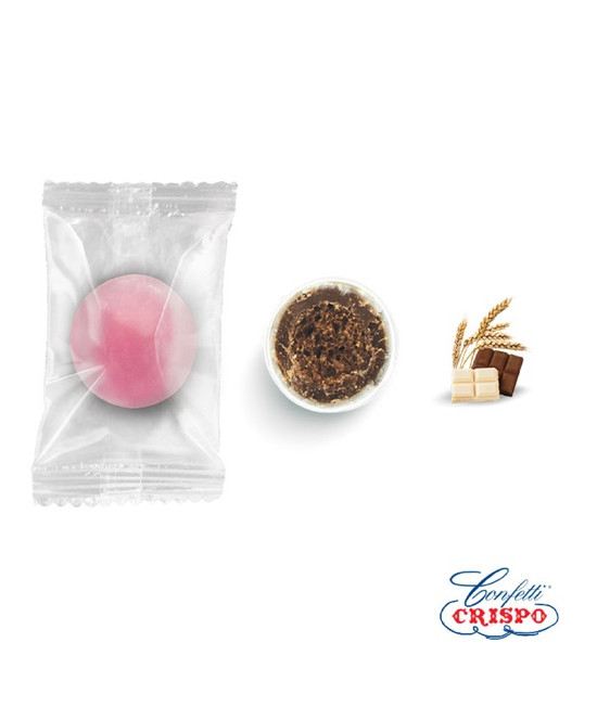 Κουφέτα Crispo Krixi Safe Pack (Δημητριακά & Διπλή Σοκολάτα) Ρόζ 900g
