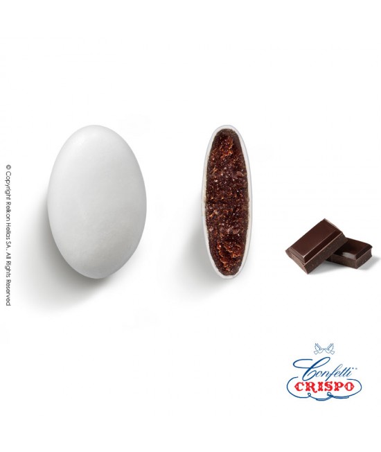 Confetti Crispo Choco (Bitter Chocolate) White 1kg