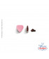Confetti Crispo Selection (Bitter Chocolate) Mini Hearts Pink 500g