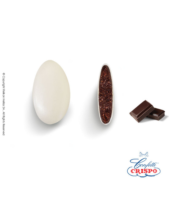 Confetti Crispo Perlati (Bitter Chocolate) White 500g