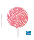 Γλειφιτζούρι Spiral Λευκό - Ροζ 100g